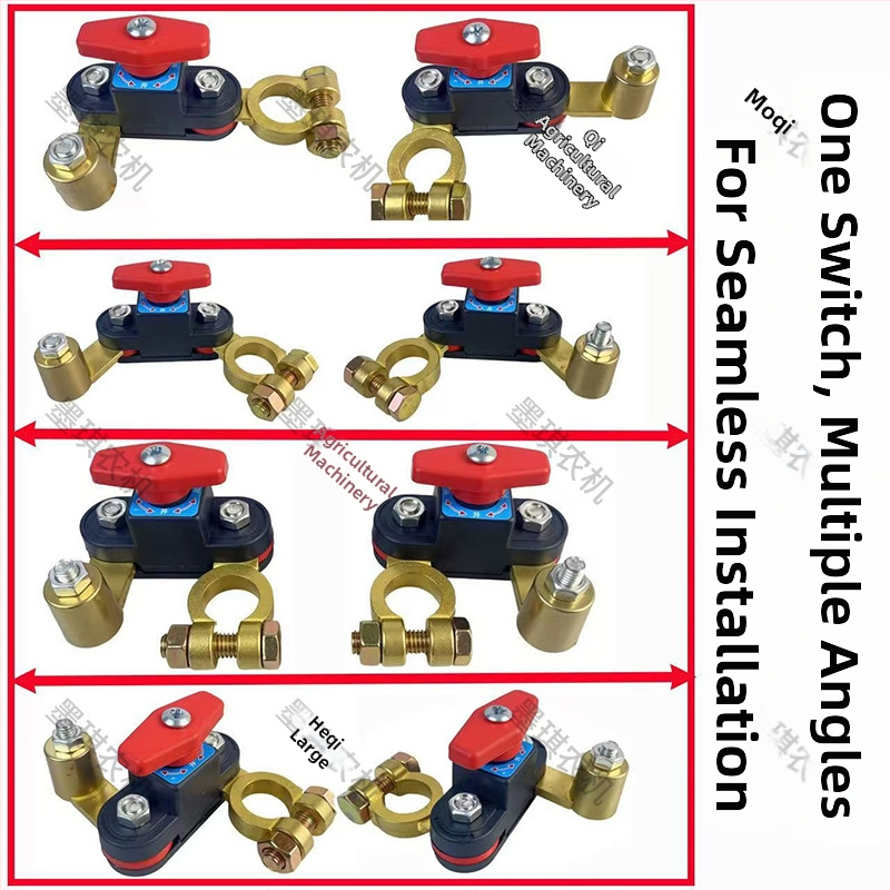 Moqi vypínač napájania autobatérie 12/24V – pre autá, motocykle a batérie, model 12/24