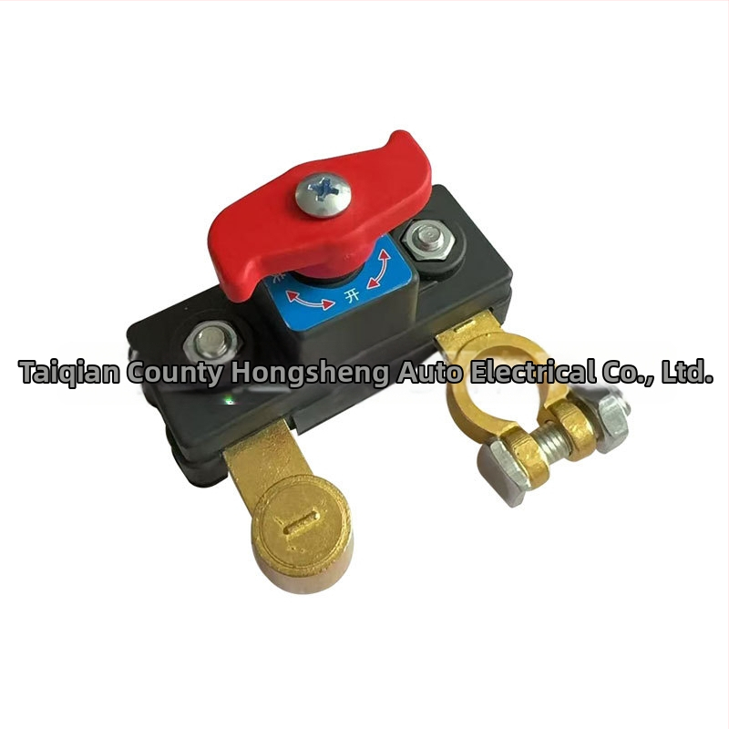 Automobilio akumuliatoriaus pagrindinis išjungimo jungiklis, 12V/24V, grynas varis, tinkamas automobiliams, sunkvežimiams ir žemės ūkio transportui