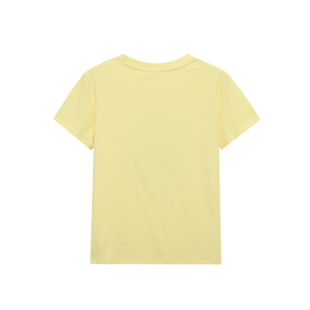 Pb&za tricou damă din poliester imprimat, guler rotund, mâneci scurte