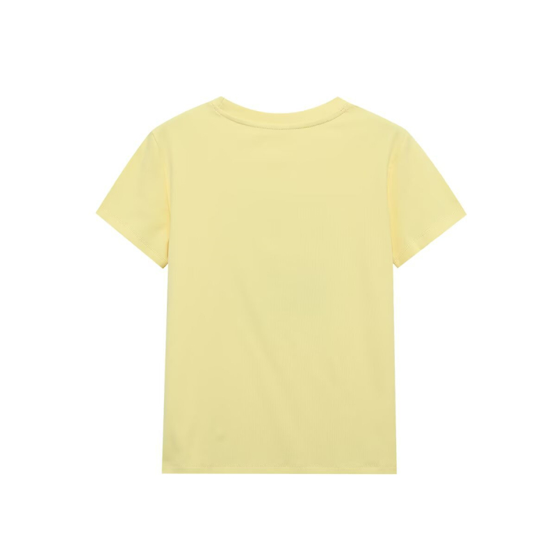 Pb&za tricou damă din poliester imprimat, guler rotund, mâneci scurte