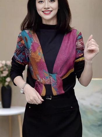 Tricou cu glugă, stil casual, mâneci lungi, croială lejeră, poliester (90-95%)