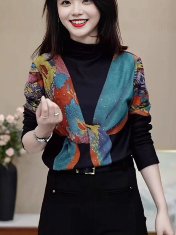 Tricou cu glugă, stil casual, mâneci lungi, croială lejeră, poliester (90-95%)