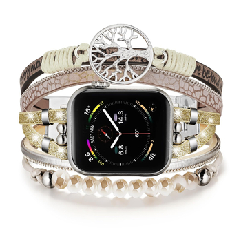 Metalni kaiš za Apple Watch s boemskim dizajnom Drvo života, moderan stil, kompatibilan s Apple Watch