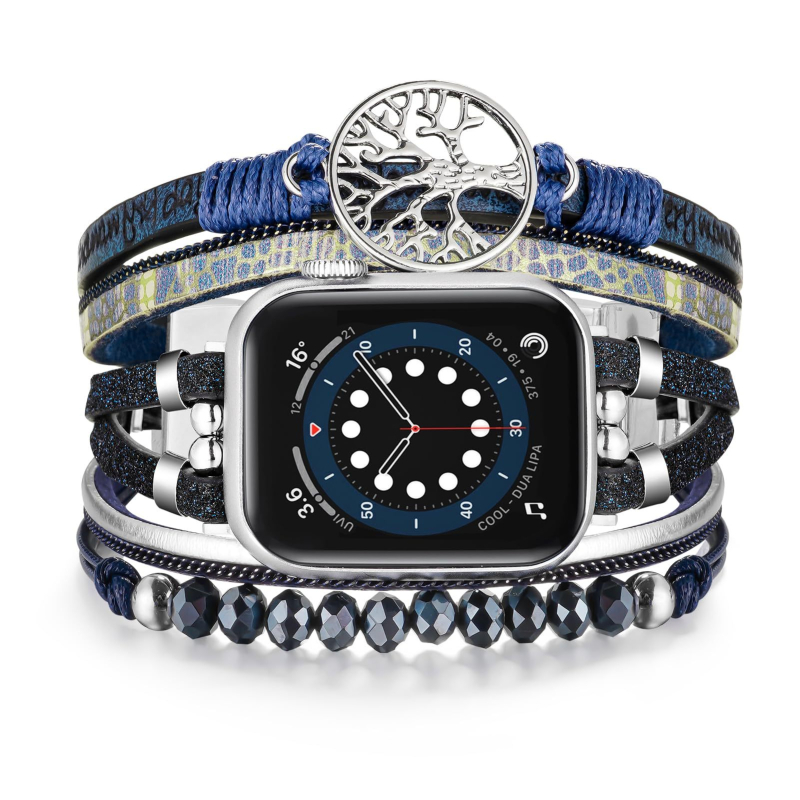 Metalni kaiš za Apple Watch s boemskim dizajnom Drvo života, moderan stil, kompatibilan s Apple Watch