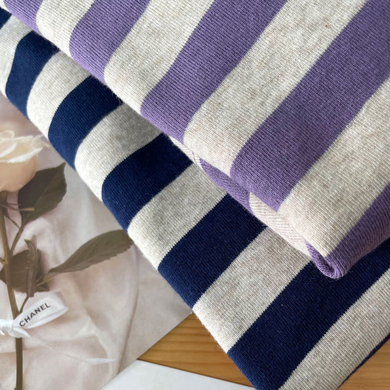 Szoptatós felső csíkos, kerek nyakú, hosszú ujjú, szoptatási nyílással, 95% pamut