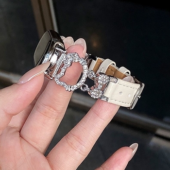 FKFM narukvica za Xiaomi Mi Band – legura + koža, kopča s iglom, 22 g, moderan stil