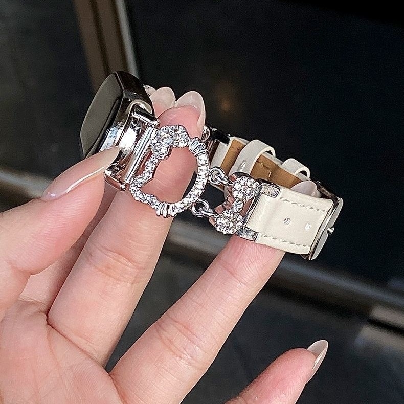 FKFM narukvica za Xiaomi Mi Band – legura + koža, kopča s iglom, 22 g, moderan stil