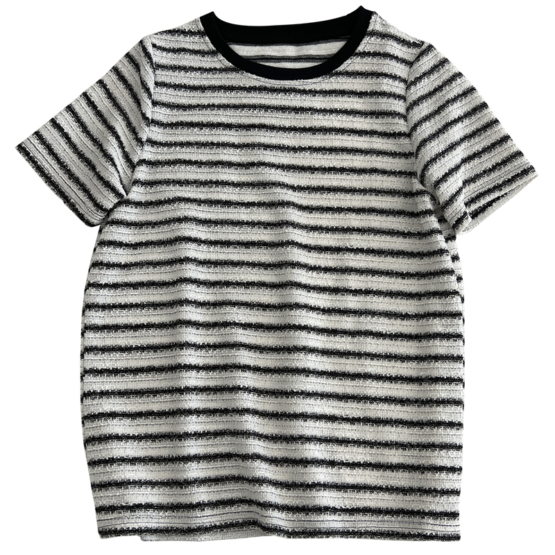 T-shirt s karikaturalnim anime uzorkom, okrugli izrez, kratki rukavi, slobodan kroj, pamuk-elastan mješavina (50-70% pamuk, <30% elastan)