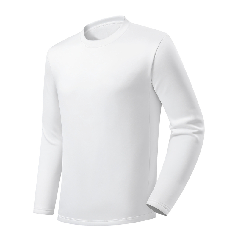 Zimné tričko s dlhými rukávmi s husacím páperím, voľný strih, kožušinový golier, polyester-spandex materiál, okrúhly výstrih, zima 2025