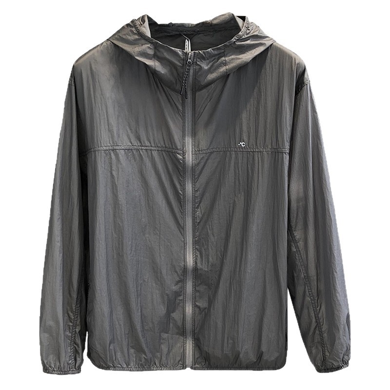 Cămașă cu protecție solară, glugă, UPF50+, material ușor din nylon, croială lejeră