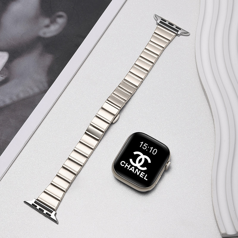 Metalna narukvica za sat s leptir kopčom za Apple Watch i Huawei, 18 mm širine, moderan dizajn