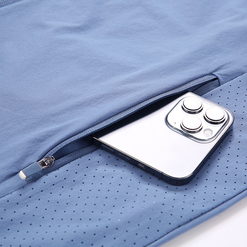 Ανδρικό ελαφρύ μπουφάν προστασίας από τον ήλιο για το καλοκαίρι, 90% νάιλον, 10% σπάντεξ, λεπτό, φερμουάρ μπροστά, όρθιος γιακά