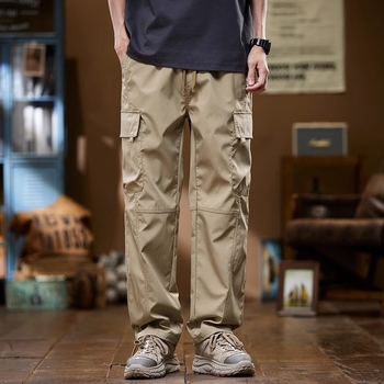 Pantaloni de lucru bărbați cu căptușeală fleece, croială lejeră, dreaptă, talie medie, cu curea, pantaloni sport casual