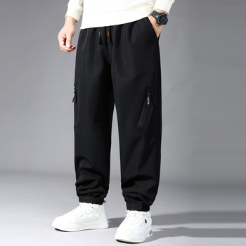 Muške hlače od softshella s flecom, slobodnog kroja, vodootporne i vjetrootporne za zimu.