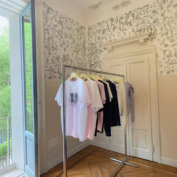 Pamut rövid ujjú póló kerek nyakkal, laza szabás, digitális nyomtatás macska betűmotívummal