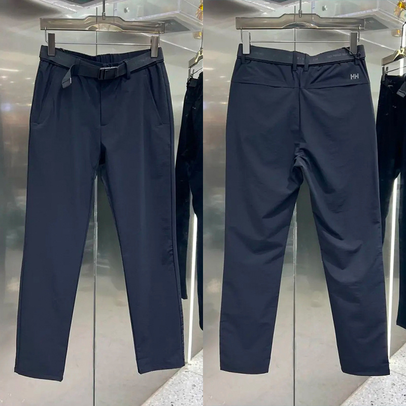 Muške casual hlače u korejskom stilu, poliester s elastanom, srednji porast, ravni kroj, zip.