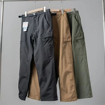 Pantaloni de iarnă pentru bărbați, cu căptușeală din fleece, din fibre de bambus, talie înaltă, croială dreaptă