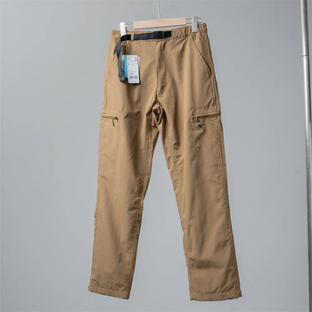 Pantaloni de iarnă pentru bărbați, cu căptușeală din fleece, din fibre de bambus, talie înaltă, croială dreaptă