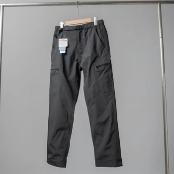 Pantaloni de iarnă pentru bărbați, cu căptușeală din fleece, din fibre de bambus, talie înaltă, croială dreaptă