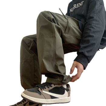 Pantaloni Softshell pentru bărbați, drumeții montane, căptuțiți cu fleece gros, material poliester-cotton, croială dreaptă, talie medie, multiple buzunare