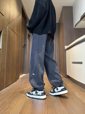 Pantaloni casual - croi lejer, lungi, talie medie, iarnă, 100% poliester