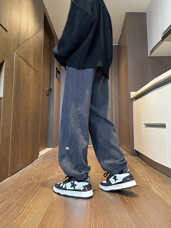 Pantaloni casual - croi lejer, lungi, talie medie, iarnă, 100% poliester