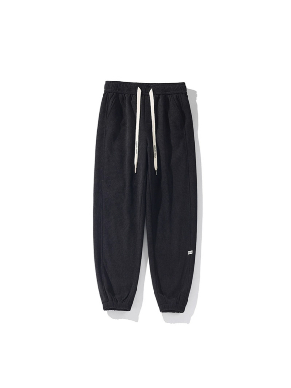 Pantaloni casual - croi lejer, lungi, talie medie, iarnă, 100% poliester