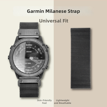 Milanese magnetski kaiš za Garmin Fenix 8 od nehrđajućeg čelika, minimalistički stil, širine sučelja 20/22/26 mm