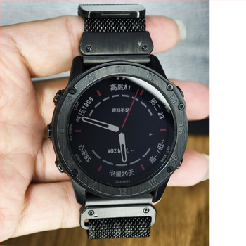 Milanese magnetski kaiš za Garmin Fenix 8 od nehrđajućeg čelika, minimalistički stil, širine sučelja 20/22/26 mm