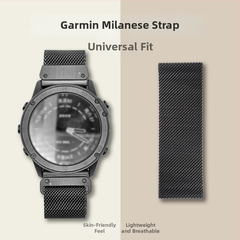 Milanese magnetski kaiš za Garmin Fenix 8 od nehrđajućeg čelika, minimalistički stil, širine sučelja 20/22/26 mm