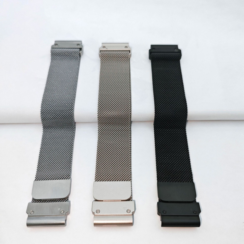 Milanese magnetski kaiš za Garmin Fenix 8 od nehrđajućeg čelika, minimalistički stil, širine sučelja 20/22/26 mm