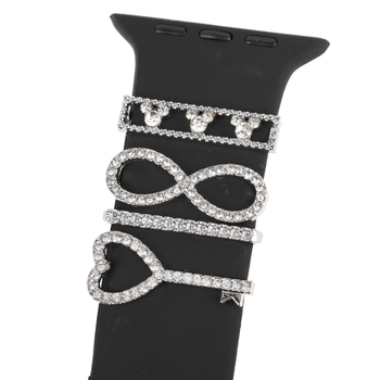 Silikoonist nutikellarihmade aksessuaaride komplekt, neljaosaline komplekt, 2024 suvi, isikupärane trend