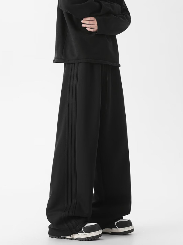 Pantaloni sport casual bărbați din corduroy, croială dreaptă, talie medie, închidere cu șnur, groși pentru iarnă