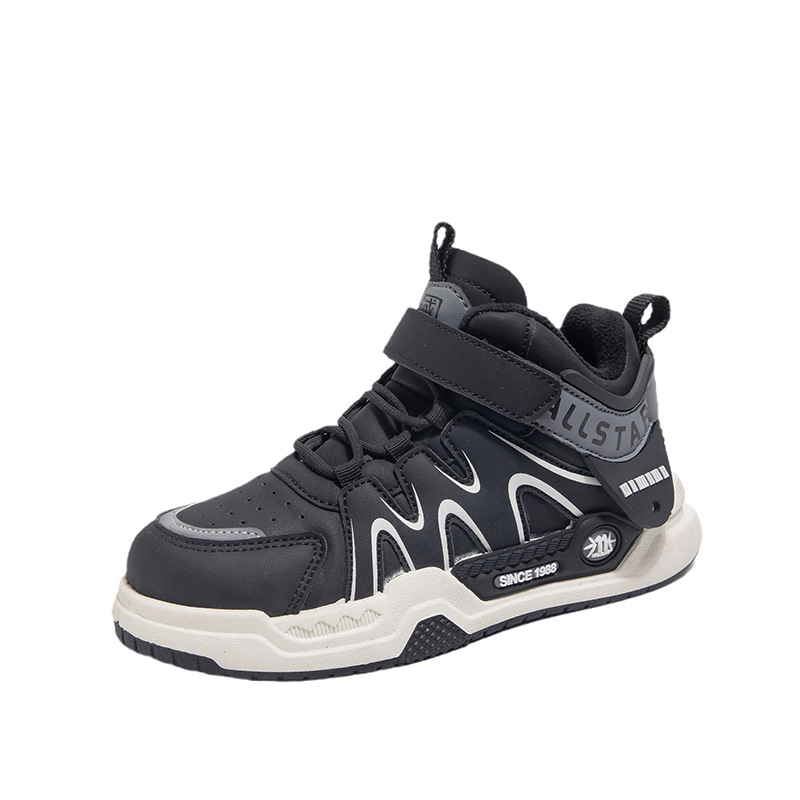 Pantofi de alergare pentru copii, cu fleece pentru iarnă, respirabili, ușori, rezistenți la uzură, talpă din cauciuc