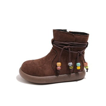 Mergaitėms žieminiai Martin bateliai su veliūrine viduje, šoninis užtrauktukas su kutais, neslydinti gumos padai, amžius 4–12 metų