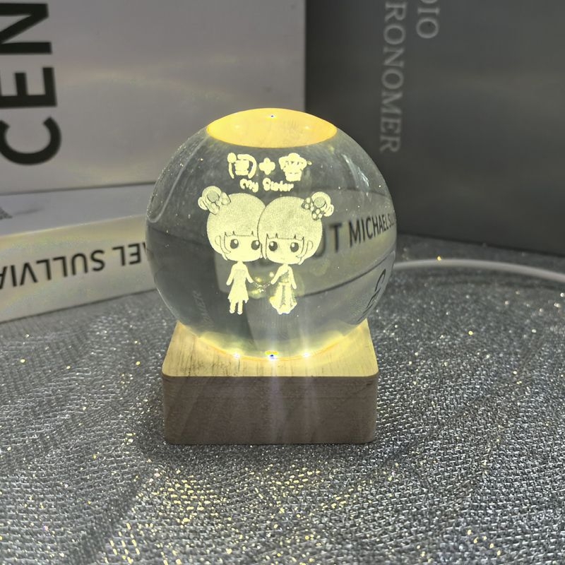 LED éjszakai lámpa - dekoratív dizájn szegekből merítve - Unique márka