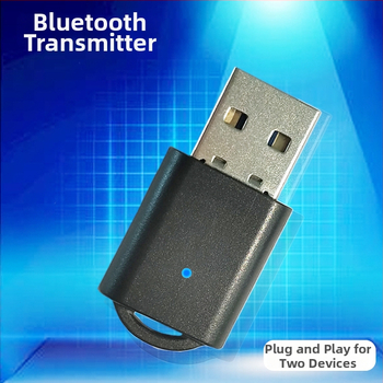 BT-90 USB Bluetooth saatja, 5.0 versioon, Plug‑and‑Play, multipoint kuni 2 seadmele, tööulatus 10 m