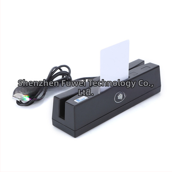 YL160 Daugiafunkcis 4-in-1 kortelių skaitytuvas-rašiklis — skaito magnetines juosteles, IC kortas (4442), M1 sensorius kortas ir PSAM kortas; 13,56 MHz, 1 MB atmintis, jutiklio atstumas 0–5 mm