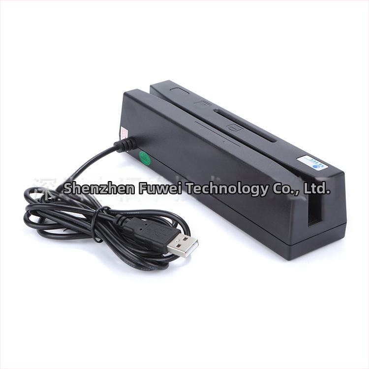 YL160 Nelja-ühes kaardilugeja-r kirjutaja — loeb magnetriba kaarte, IC-kaarte (4442), M1 sensorkaarte ja PSAM-kaarte; 13,56 MHz, 1 MB mälu, tundlikkuse vahemik 0–5 mm