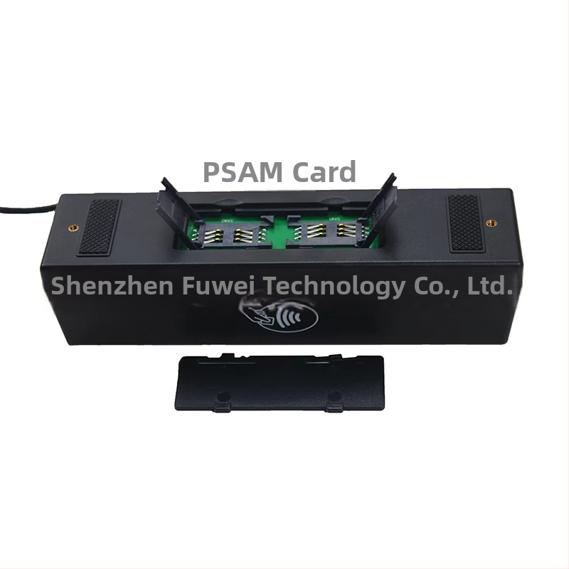 YL160 Nelja-ühes kaardilugeja-r kirjutaja — loeb magnetriba kaarte, IC-kaarte (4442), M1 sensorkaarte ja PSAM-kaarte; 13,56 MHz, 1 MB mälu, tundlikkuse vahemik 0–5 mm