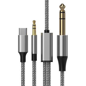 6,5 mm į 3,5 mm garso kabelį, modelis 1-JYD-002, auksu padengtas, varinis laidininkas, CCC sertifikuotas