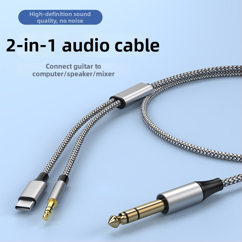 6,5 mm į 3,5 mm garso kabelį, modelis 1-JYD-002, auksu padengtas, varinis laidininkas, CCC sertifikuotas