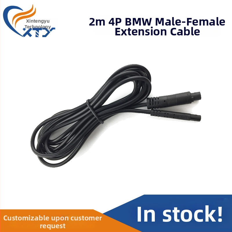 4P četrkodolu aizmugures skatām video kabelis automašīnas kamerai, PVC korpuss, ROHS sertifikāts