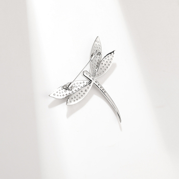 Rézszínű szitakötő brooch, koreai stílus, uniszex, díszítés, modell X2375