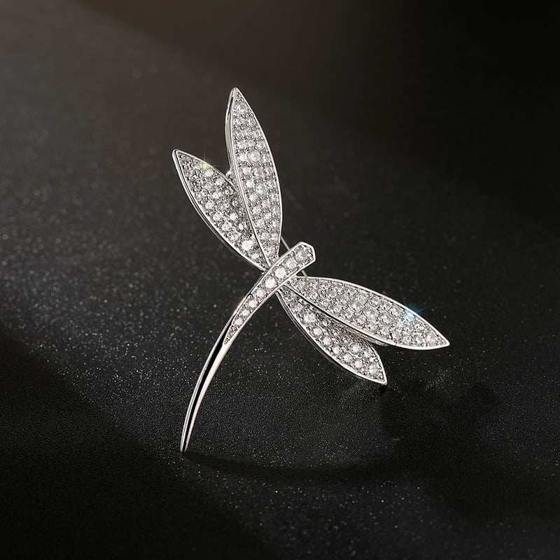 Rézszínű szitakötő brooch, koreai stílus, uniszex, díszítés, modell X2375