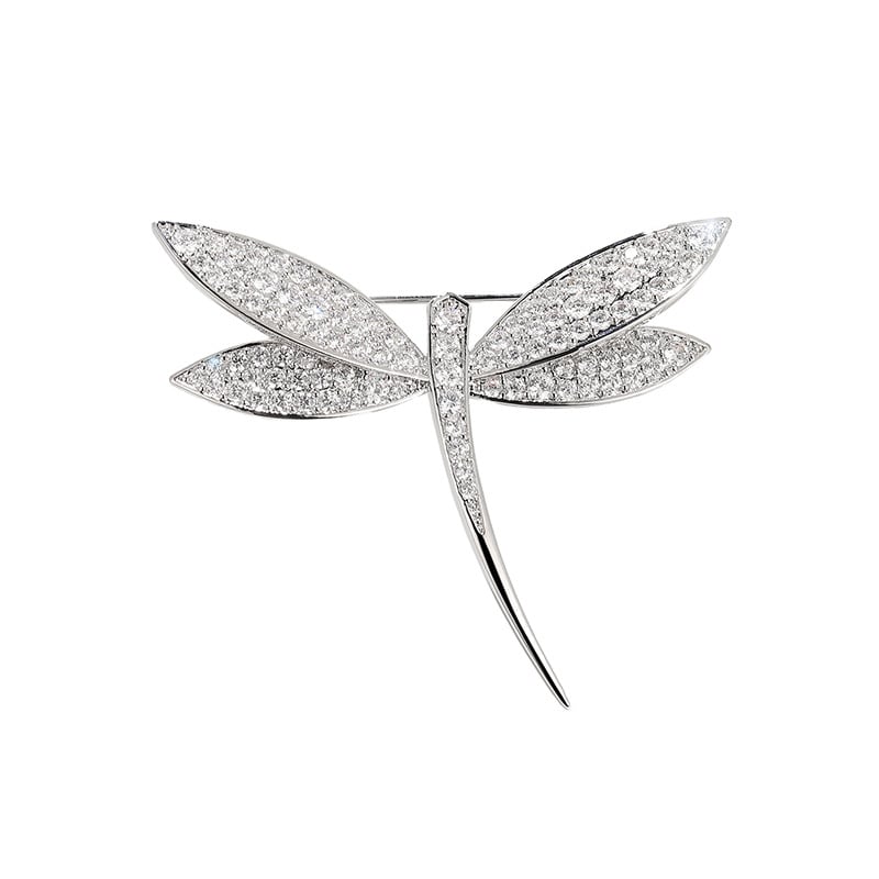 Rézszínű szitakötő brooch, koreai stílus, uniszex, díszítés, modell X2375