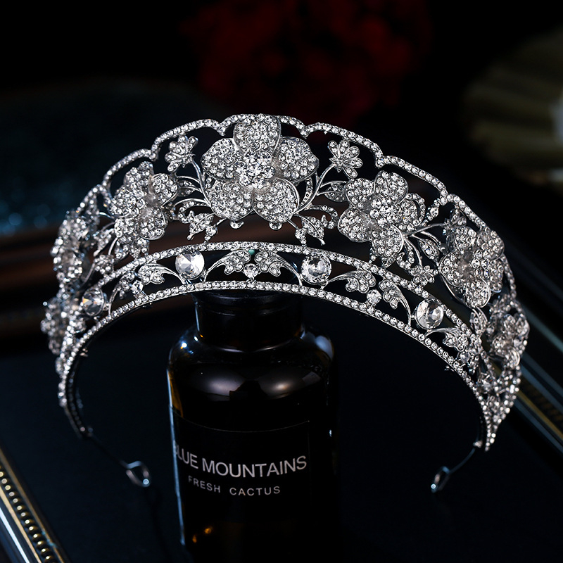 Xuan yan Κράνος-κορώνα από κράμα, γυναικείο αξεσουάρ κεφαλής με ηλεκτροπλακίωση και κρύσταλλα