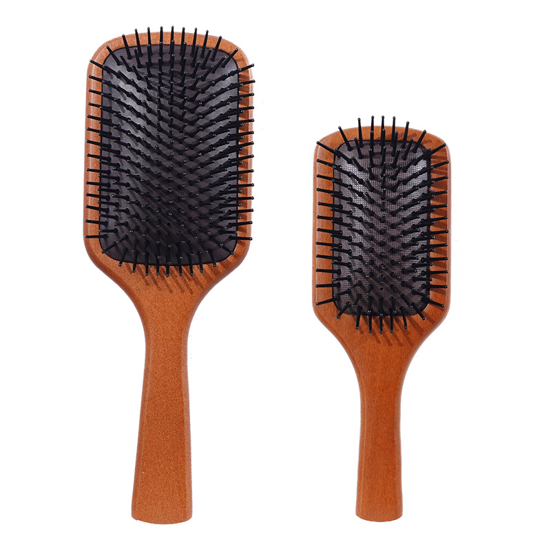 Βούρτσα μαλλιών με αερό μαξιλάρι σε στυλ Avatar, ξύλινος σχεδιασμός, μασάζ τριχωτού