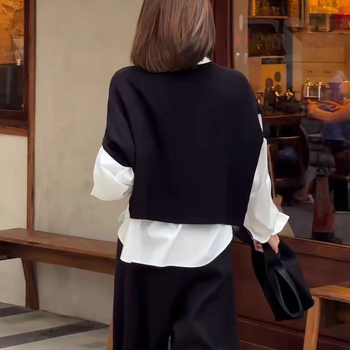 Női rövid kötött kardigán, egyszínű, melegít (polieterszál, warp-kötés, ősz-tél-tavasz)