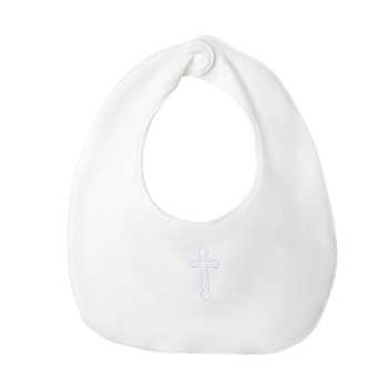 Pamukova bavica za novorođenčad s križnim izvezenim motivom, unisex bib